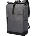 Solid Black-Heather Grey - Front - Avenue Hose 15.6" Roll Up Laptop Bag