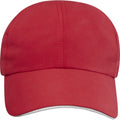Red - Side - Elevate NXT Morion Recycled 6 Panel Cool Baseball Cap