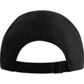 Solid Black - Back - Elevate NXT Morion Recycled 6 Panel Cool Baseball Cap