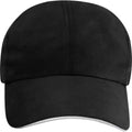Solid Black - Side - Elevate NXT Morion Recycled 6 Panel Cool Baseball Cap