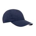 Navy - Front - Elevate NXT Morion Recycled 6 Panel Cool Baseball Cap