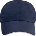 Navy - Side - Elevate NXT Morion Recycled 6 Panel Cool Baseball Cap