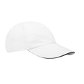 White - Front - Elevate NXT Morion Recycled 6 Panel Cool Baseball Cap