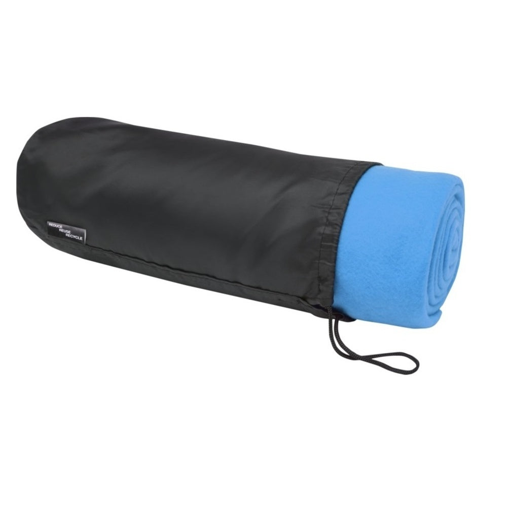 Process Blue - Side - Bullet Willow Polar Fleece Blanket