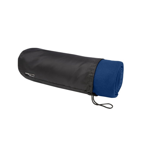 Navy - Front - Bullet Willow Polar Fleece Blanket