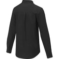 Solid Black - Side - Elevate Mens Pollux Long-Sleeved Shirt