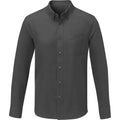Storm Grey - Front - Elevate Mens Pollux Long-Sleeved Shirt