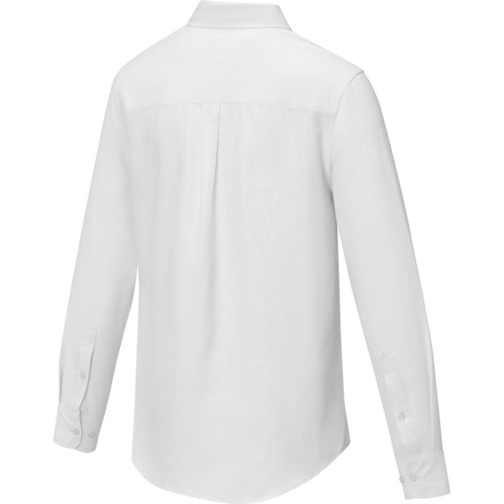 White - Side - Elevate Mens Pollux Long-Sleeved Shirt