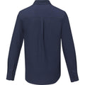 Navy - Back - Elevate Mens Pollux Long-Sleeved Shirt