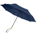 Navy - Front - Avenue Birgit Recycled Folding Umbrella
