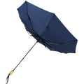 Navy - Back - Avenue Birgit Recycled Folding Umbrella