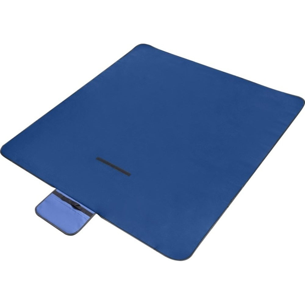 Royal Blue - Side - Bullet Salvie Plastic Picnic Blanket