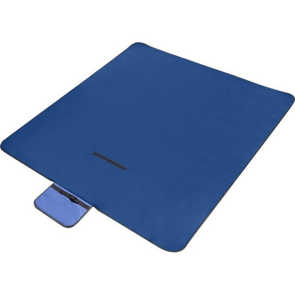 Royal Blue - Side - Bullet Salvie Plastic Picnic Blanket