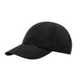 Solid Black - Front - Elevate NXT Mica Recycled 6 Panel Cool Fit Cap