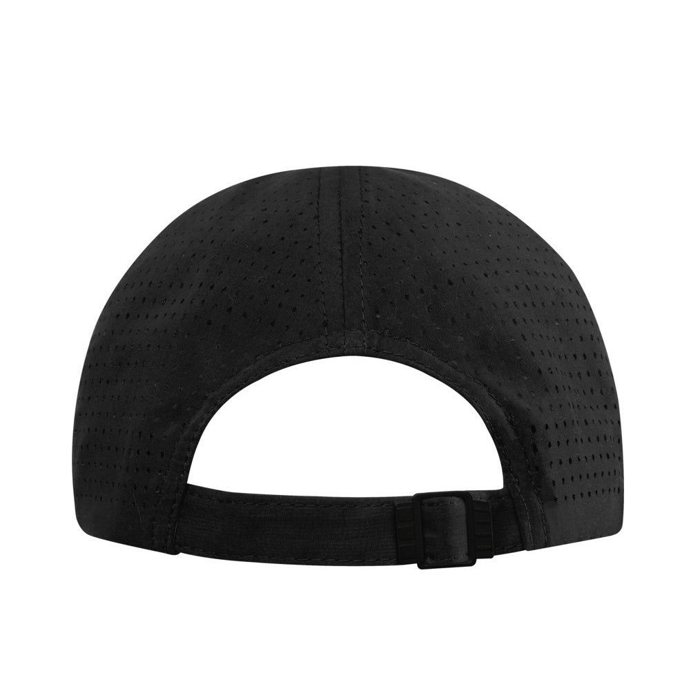 Solid Black - Back - Elevate NXT Mica Recycled 6 Panel Cool Fit Cap