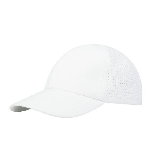 White - Front - Elevate NXT Mica Recycled 6 Panel Cool Fit Cap