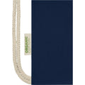 Navy - Side - Bullet Orissa Organic Cotton Drawstring Bag