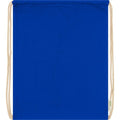 Royal Blue - Back - Bullet Orissa Organic Cotton Drawstring Bag
