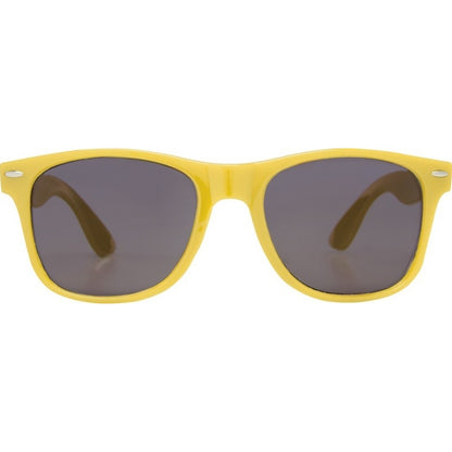 Yellow - Front - Bullet Sun Ray RPET Sunglasses