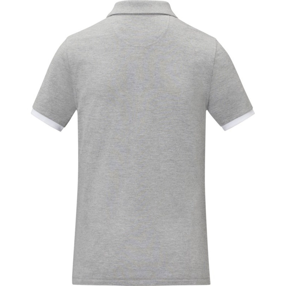 Heather Grey - Back - Elevate Womens-Ladies Morgan Short-Sleeved Polo Shirt