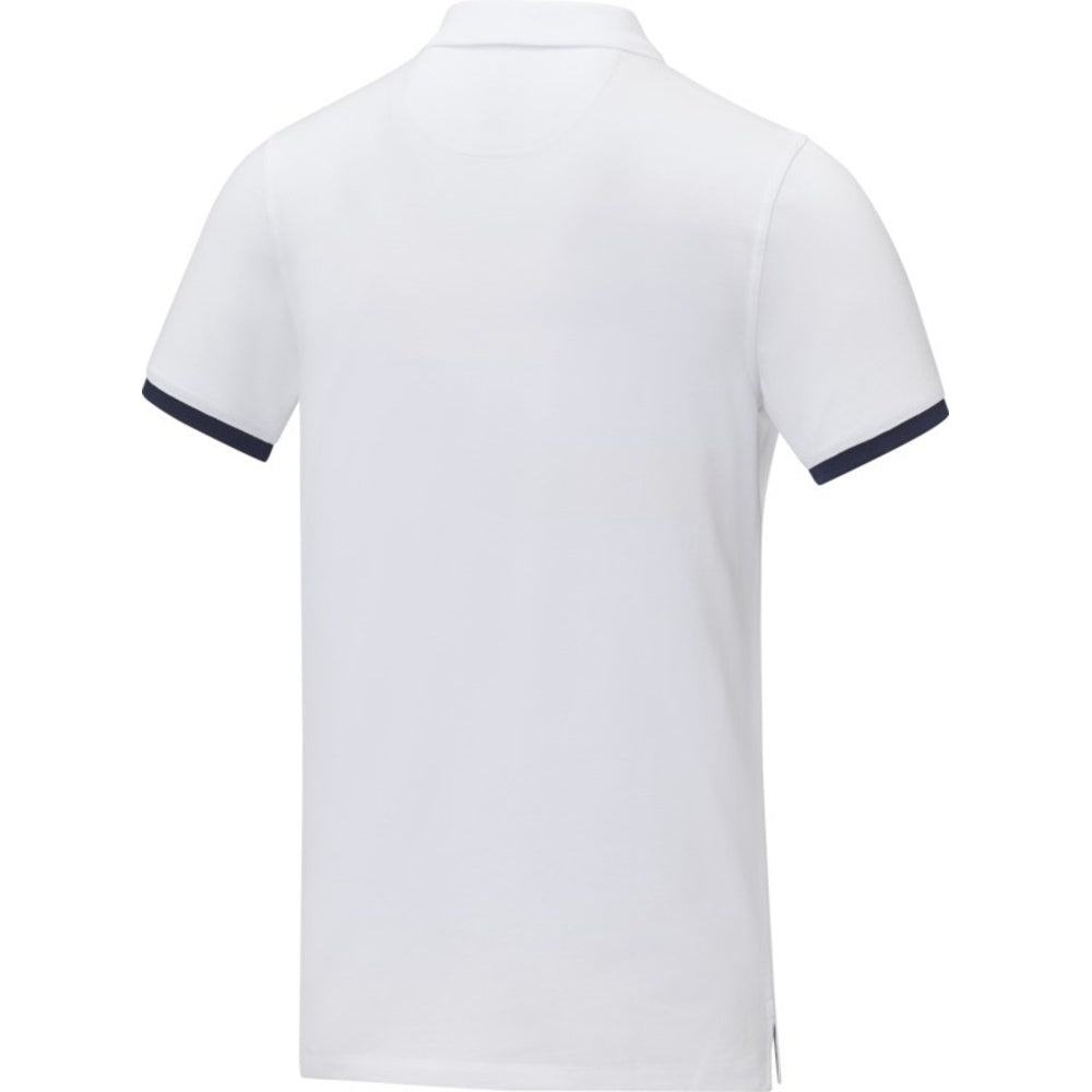 White - Lifestyle - Elevate Mens Morgan Short-Sleeved Polo Shirt
