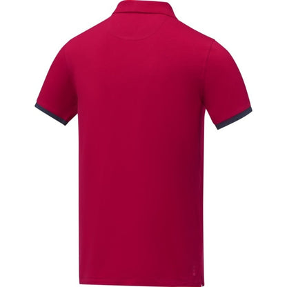 Red - Lifestyle - Elevate Mens Morgan Short-Sleeved Polo Shirt