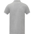 Heather Grey - Back - Elevate Mens Morgan Short-Sleeved Polo Shirt