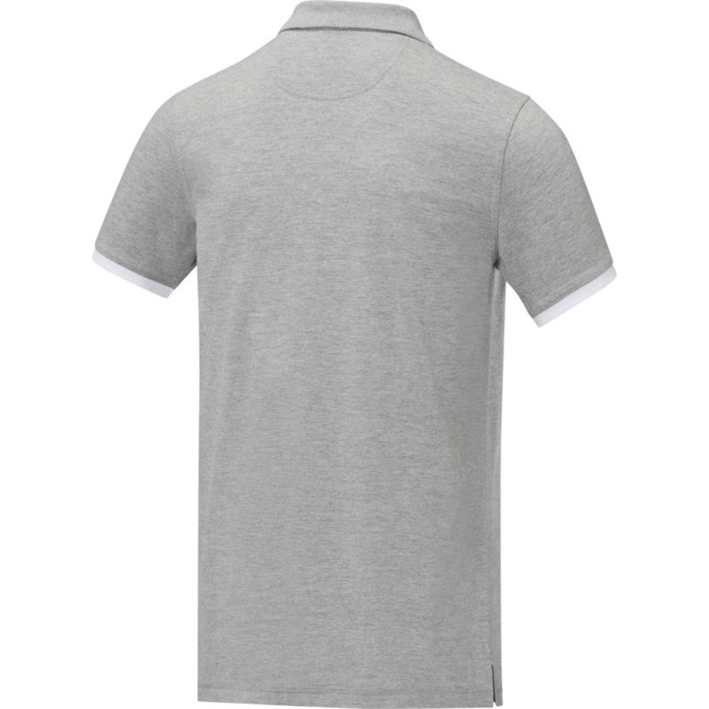 Heather Grey - Lifestyle - Elevate Mens Morgan Short-Sleeved Polo Shirt