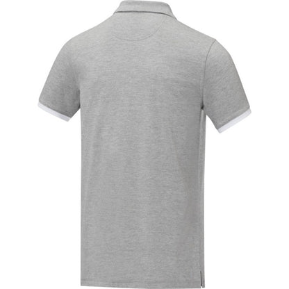 Heather Grey - Lifestyle - Elevate Mens Morgan Short-Sleeved Polo Shirt