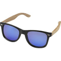 Bamboo Brown-Blue - Side - Avenue Hiru Polarized Mirrored Sunglasses