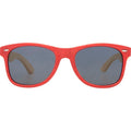 Red - Back - Avenue Sun Ray Bamboo Sunglasses