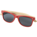 Red - Side - Avenue Sun Ray Bamboo Sunglasses