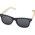 Solid Black - Front - Avenue Sun Ray Bamboo Sunglasses