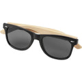 Solid Black - Side - Avenue Sun Ray Bamboo Sunglasses