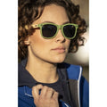 Lime Green - Back - Avenue Sun Ray Bamboo Sunglasses