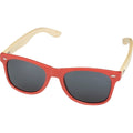 Red - Front - Avenue Sun Ray Bamboo Sunglasses