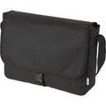 Solid Black - Back - Bullet Omaha Recycled Shoulder Bag