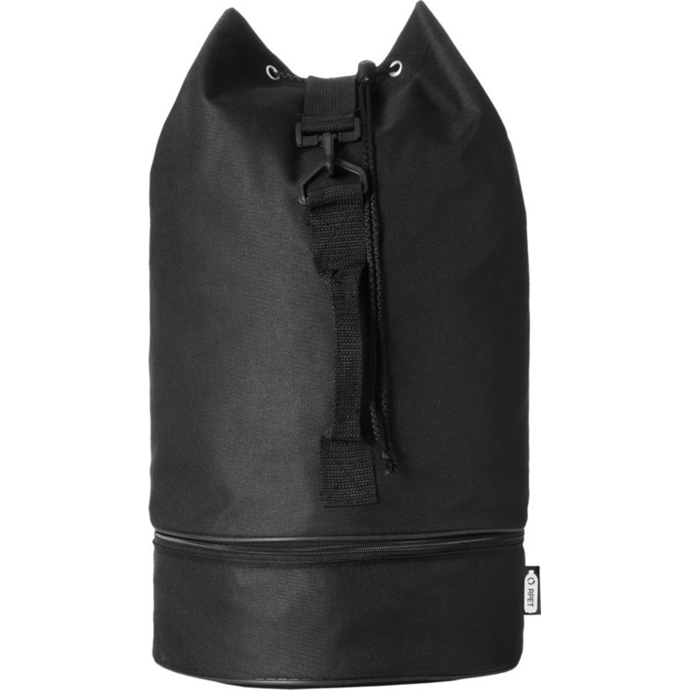 Solid Black - Front - Bullet Idaho Recycled Duffle Bag