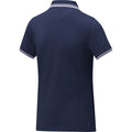 Navy - Side - Elevate Womens-Ladies Amarago Short-Sleeved Polo Shirt