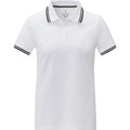 White - Front - Elevate Womens-Ladies Amarago Short-Sleeved Polo Shirt