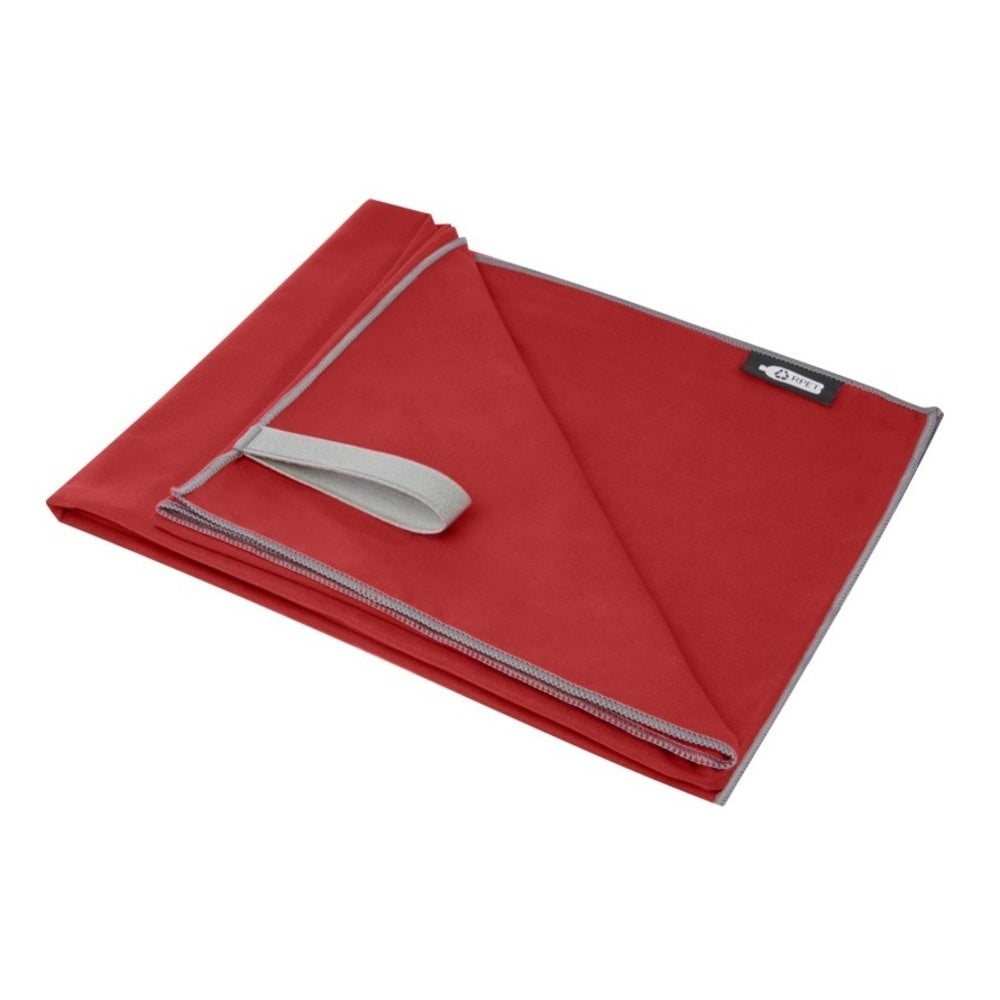 Red - Front - Bullet Pieter RPET Towel
