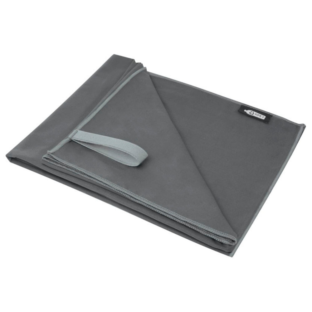 Grey - Front - Bullet Pieter RPET Towel