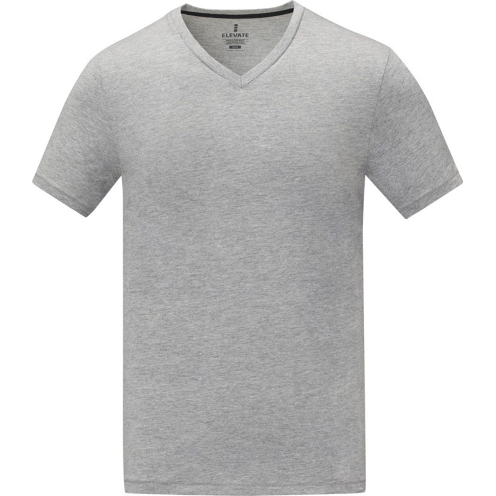 Heather Grey - Front - Elevate Mens Somoto T-Shirt