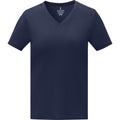 Navy - Front - Elevate Womens-Ladies Somoto V Neck T-Shirt