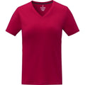 Red - Front - Elevate Womens-Ladies Somoto V Neck T-Shirt