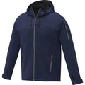 Navy - Side - Elevate Mens Match Soft Shell Jacket