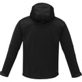 Solid Black - Back - Elevate Mens Match Soft Shell Jacket