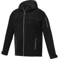 Solid Black - Side - Elevate Mens Match Soft Shell Jacket