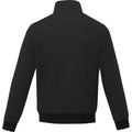 Solid Black - Back - Elevate Unisex Adult Keefe Bomber Jacket
