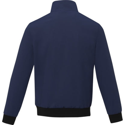 Navy - Back - Elevate Unisex Adult Keefe Bomber Jacket